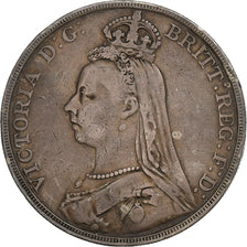 Gran Bretagna, HANNOVER, Victoria, 1 couronne, effigie du jubilé, 1889