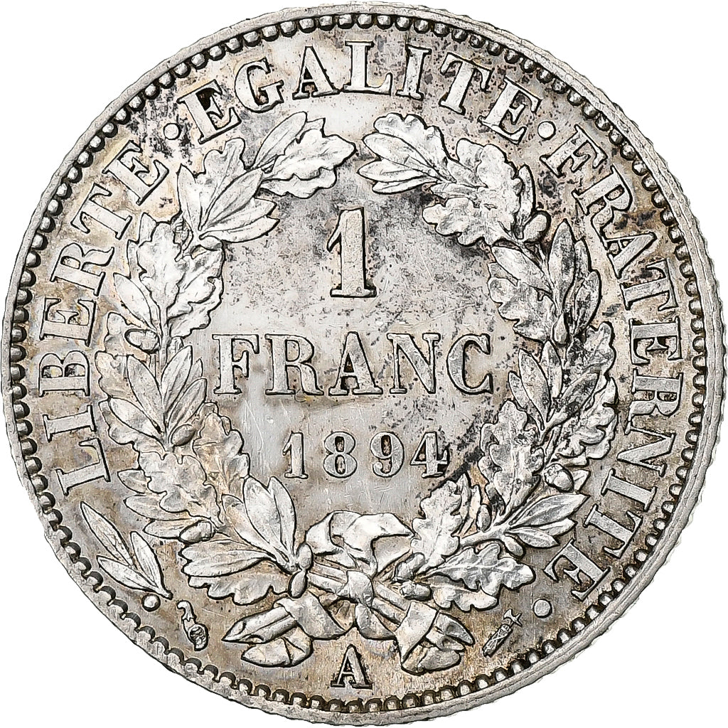 Moneta, Francia, Cérès, Franc, 1894, Paris, SPL, Argento, KM:822.1