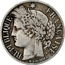 Coin, France, Cérès, Franc, 1872, Paris, EF(40-45), Silver, KM:822.1