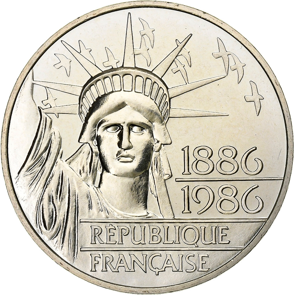 Francia, 100 Francs, 1986, Plata, FDC, Gadoury:901p, KM:P972