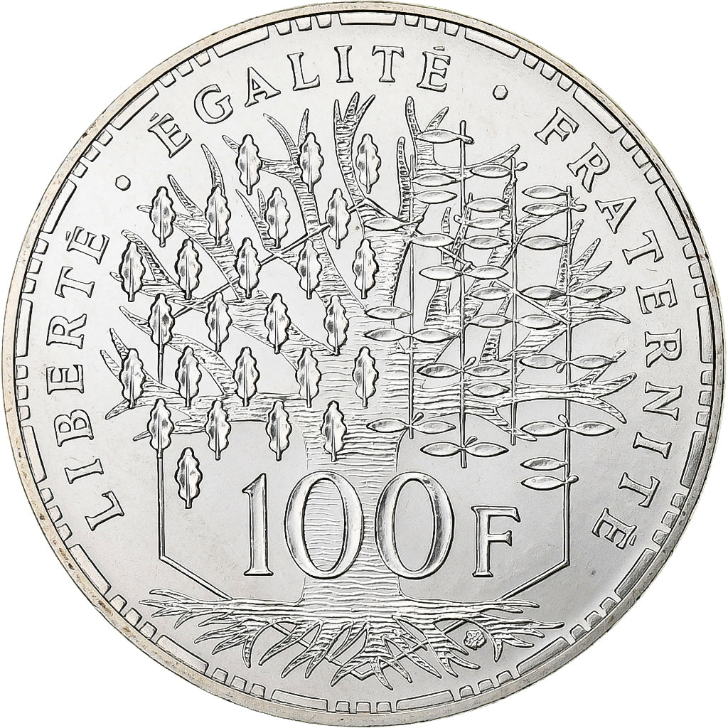 France, Panthéon, 100 Francs, 1985, Paris, MS(63), Silver, KM:951.1