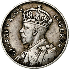 Mauritius, George V, 1/4 Rupee, 1936, SS, Silber, KM:15