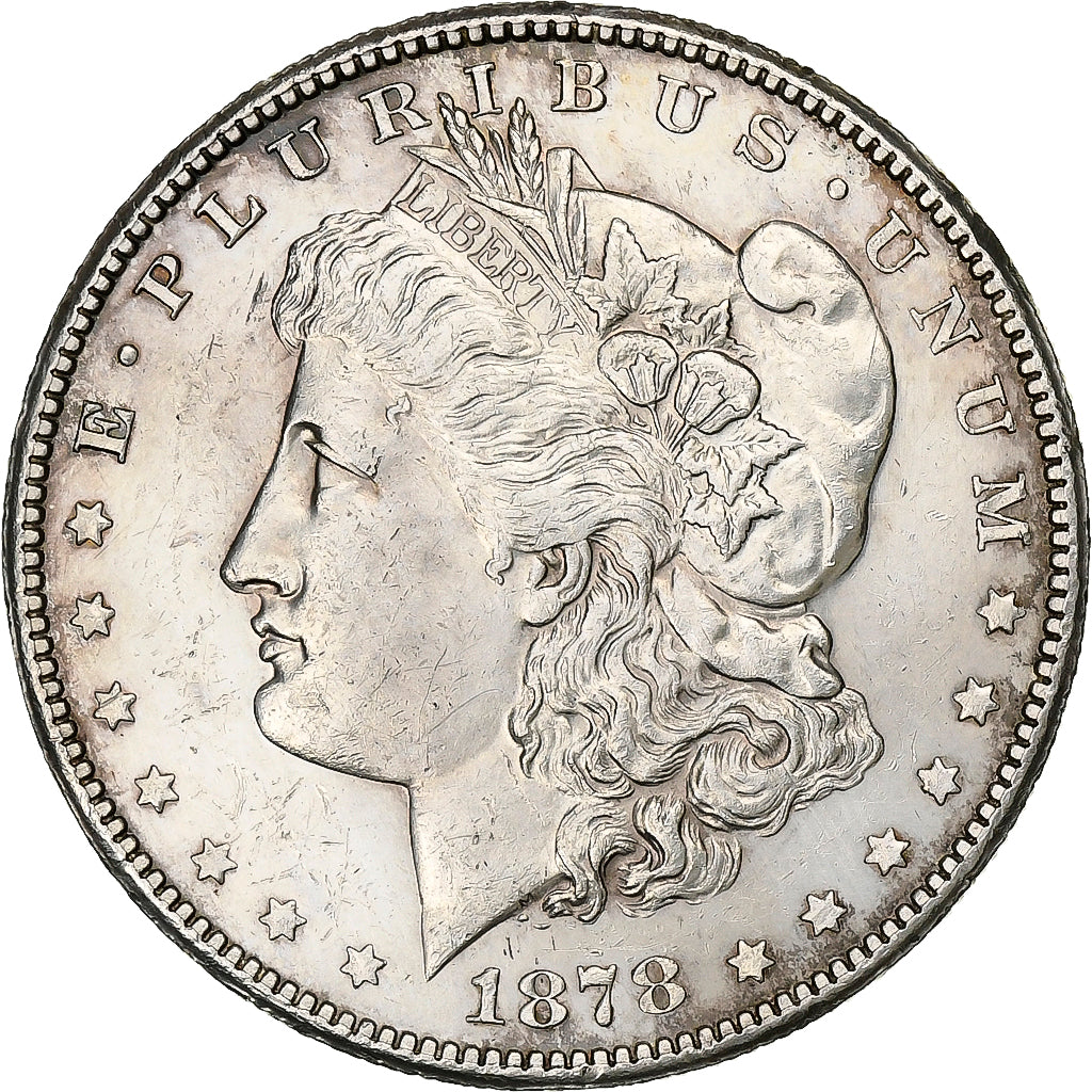 United States, Morgan Dollar, 1878, San Francisco, AU(55-58), KM:110
