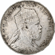 Ethiopia, Menelik II, Birr, 1897, Paris, Silver, EF(40-45), KM:5