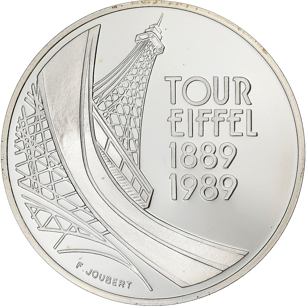 Moeda, França, 5 Francs, 1989, Paris, BE, MS(65-70), Prata, KM:968a