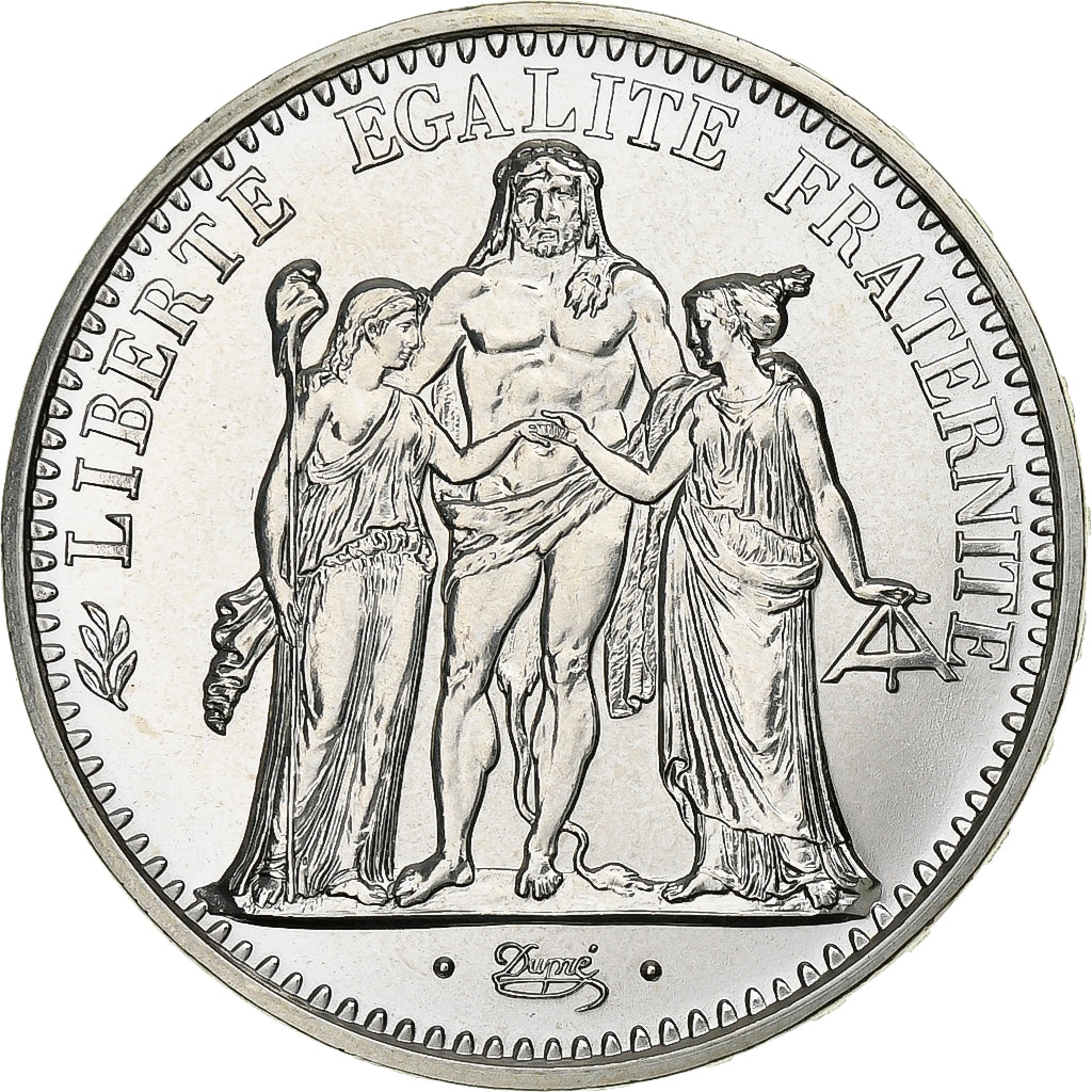 France, 10 Francs, Hercule, 1973, Paris, Silver, MS(64), Gadoury:813, KM:932