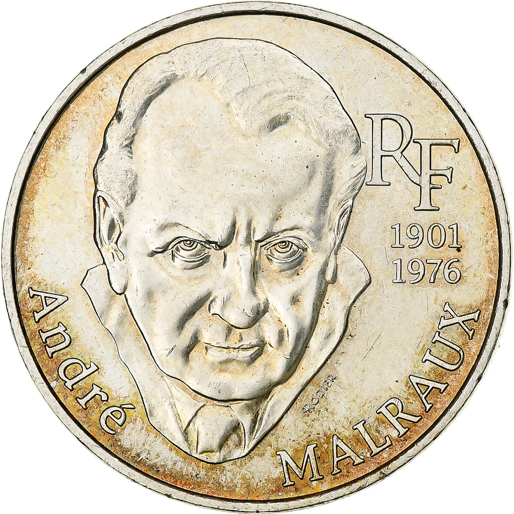 Francia, 100 Francs, André Malraux, 1997, Paris, Argento, SPL-, Gadoury:954
