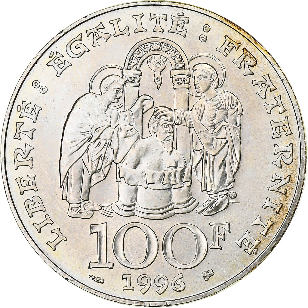 Frankrijk, 100 Francs, Clovis, 1996, Zilver, PR, Gadoury:953, KM:1180