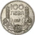 Moneda, Bulgaria, Boris III, 100 Leva, 1937, Royal Mint, MBC+, Plata, KM:45