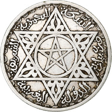 Marocco, Mohammed V, 100 Francs, 1953, Paris, Argento, MB+, KM:52
