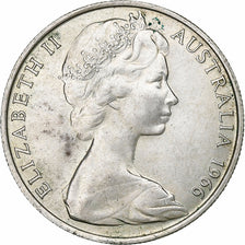 Münze, Australien, Elizabeth II, 50 Cents, 1966, VZ, Silber, KM:67