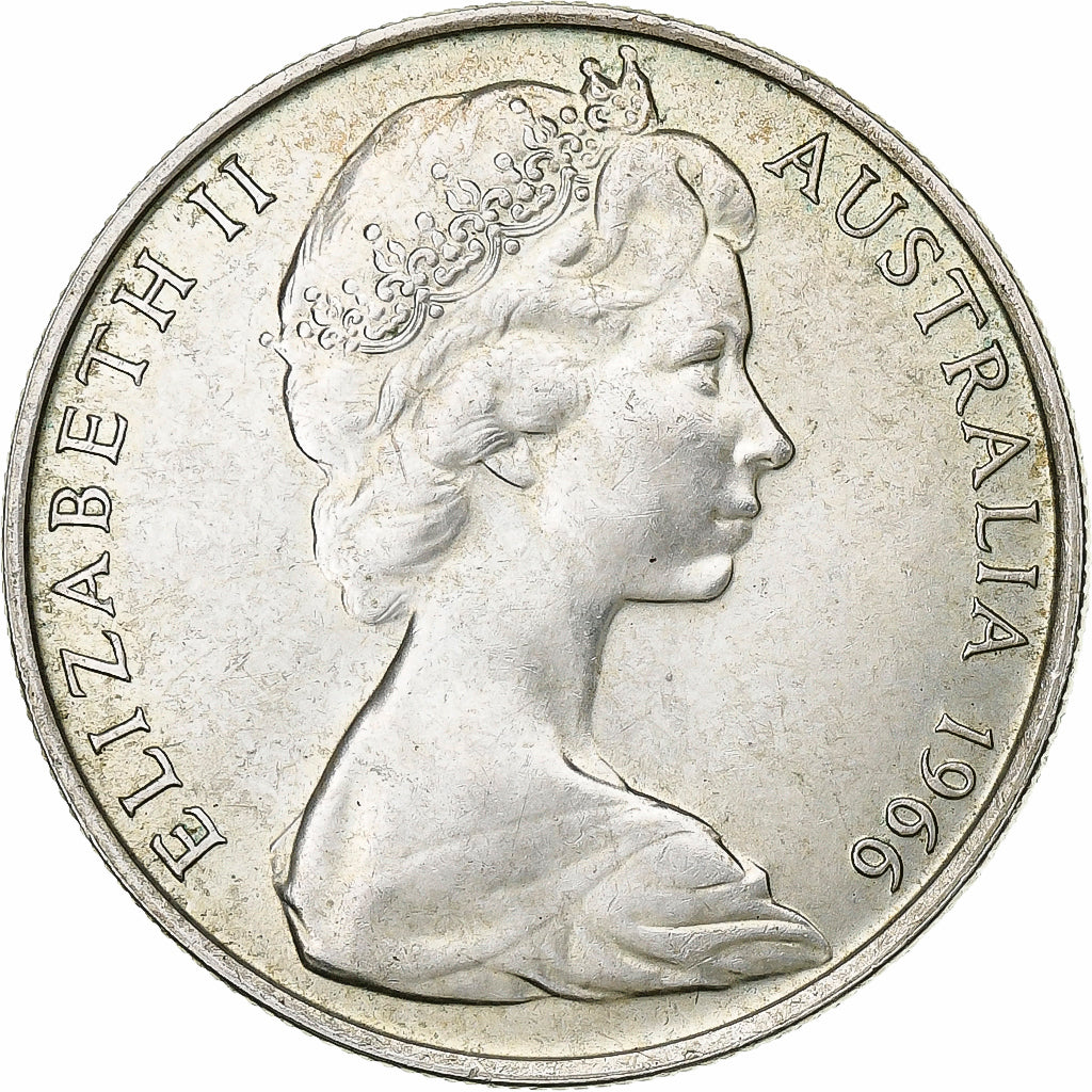 Moneta, Australia, Elizabeth II, 50 Cents, 1966, SPL-, Argento, KM:67