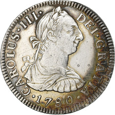 Mexico, Charles III, 2 Reales, 1780, Mexico City, Silver, AU(55-58), KM:88.2