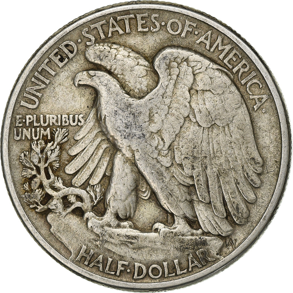 United States, Walking Liberty Half Dollar, 1943, Philadelphia, Silver