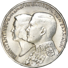 Grécia, Constantine II, 30 Drachmai, 1964, Prata, AU(55-58), KM:87