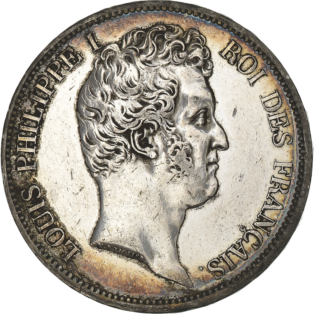 France, 5 Francs, Louis-Philippe, 1830, Paris, Silver, AU(50-53), Gadoury:676a