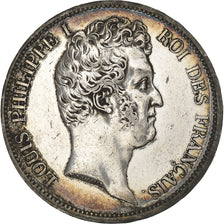 France, 5 Francs, Louis-Philippe, 1830, Paris, Silver, AU(50-53), Gadoury:676a