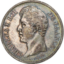 Francia, 5 Francs, Charles X, 1829, Nantes, Plata, MBC, Gadoury:644