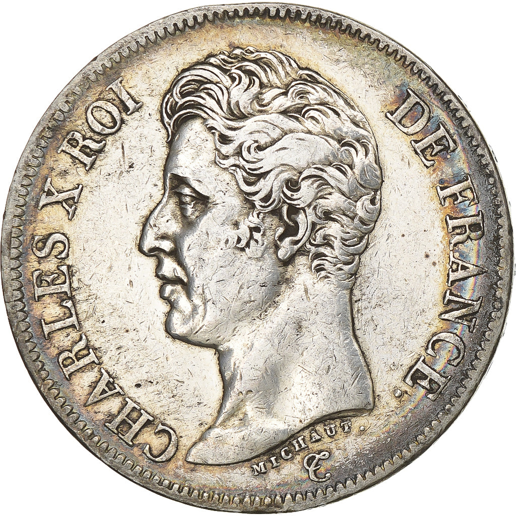 Munten, Frankrijk, Charles X, 5 Francs, 1826, Lille, FR+, Zilver, KM:720.13
