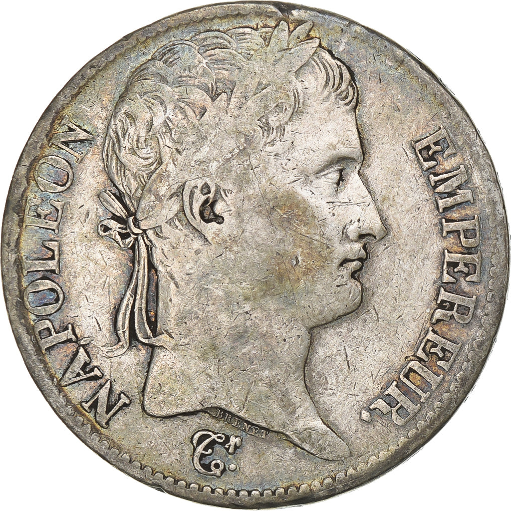 Francja, 5 Francs, Napoléon I, 1813, Lyon, Srebro, EF(40-45), KM:694.5
