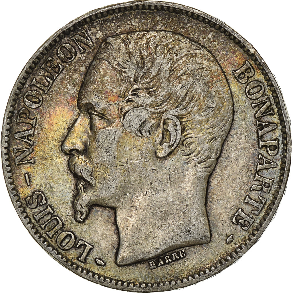 FRANCE, Napoléon III, 5 Francs, 1852, Paris, KM #773.1, VF(30-35), Silver, G...