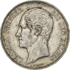 Belgium, Leopold I, 5 Francs, 5 Frank, 1865, Silver, EF(40-45), KM:17