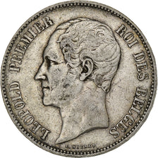 Belgium, Leopold I, 5 Francs, 5 Frank, 1849, Brussels, Silver, VF(30-35), KM:17