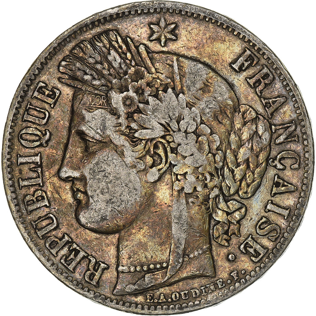 Coin, France, Cérès, 5 Francs, 1850, Paris, VF(30-35), Silver, KM:761.1