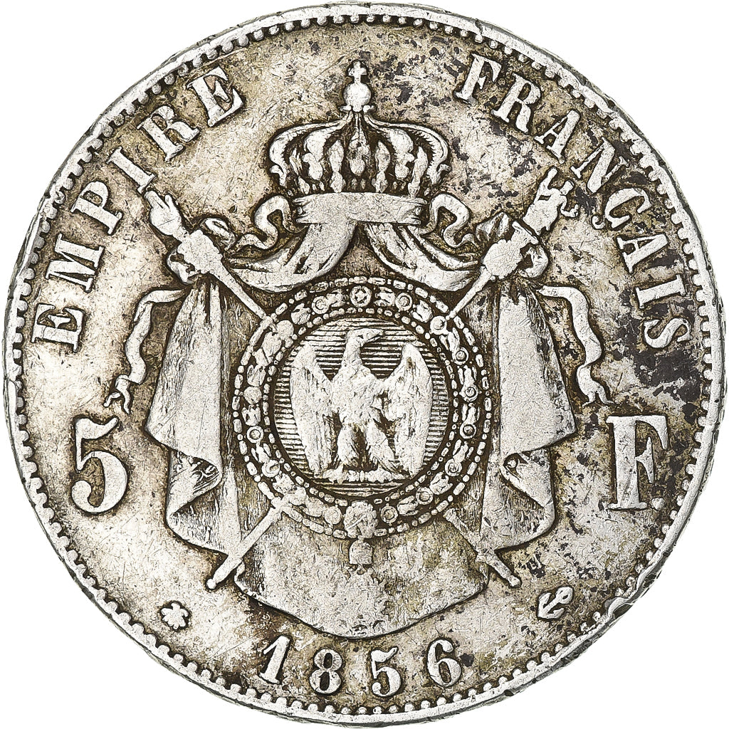 Coin, France, Napoleon III, Napoléon III, 5 Francs, 1856, Strasbourg