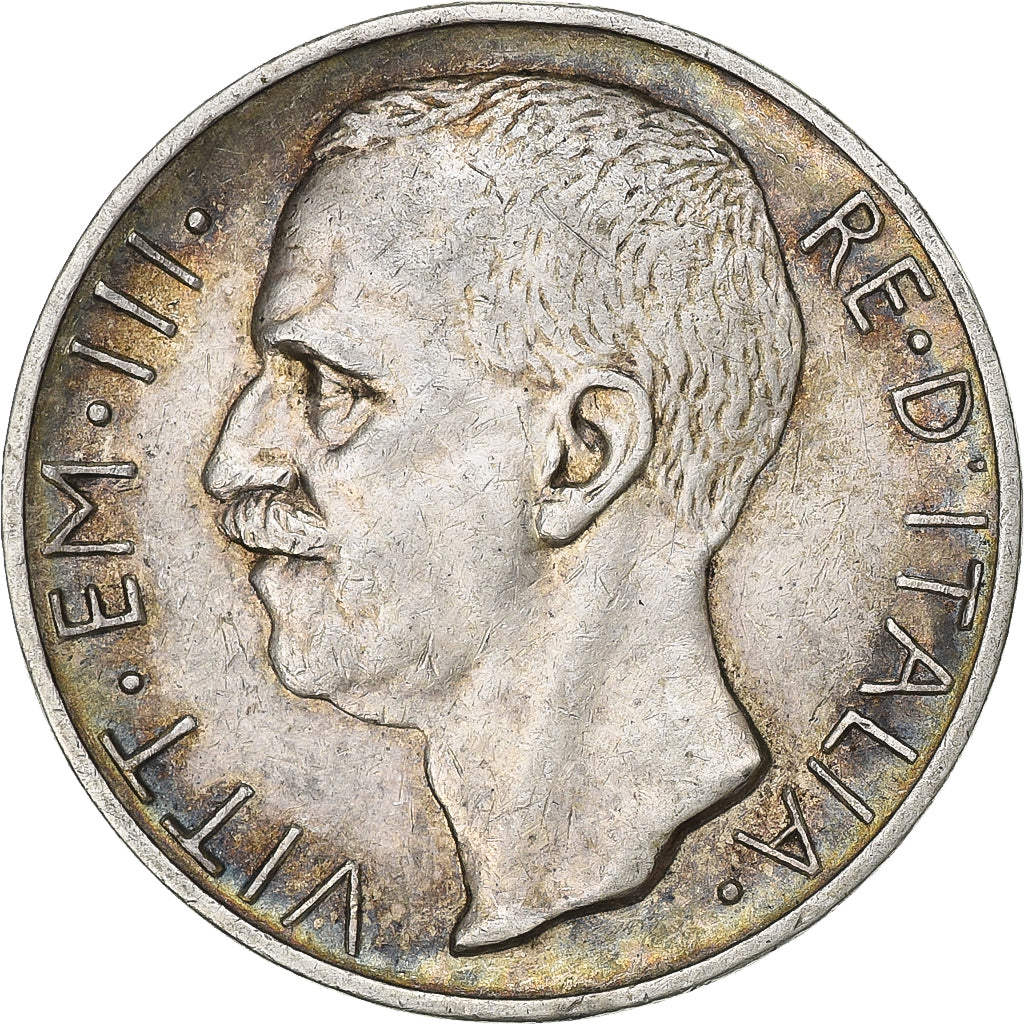 Coin, Italy, Vittorio Emanuele III, 10 Lire, 1927, Rome, AU(50-53), Silver