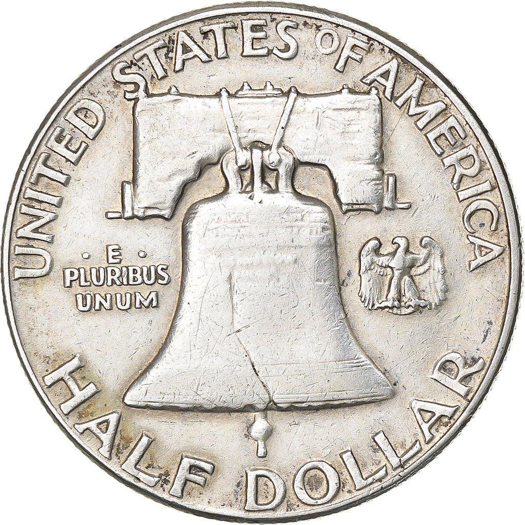 Coin, United States, Franklin Half Dollar,1961, Philadelphia, AU(50-53)