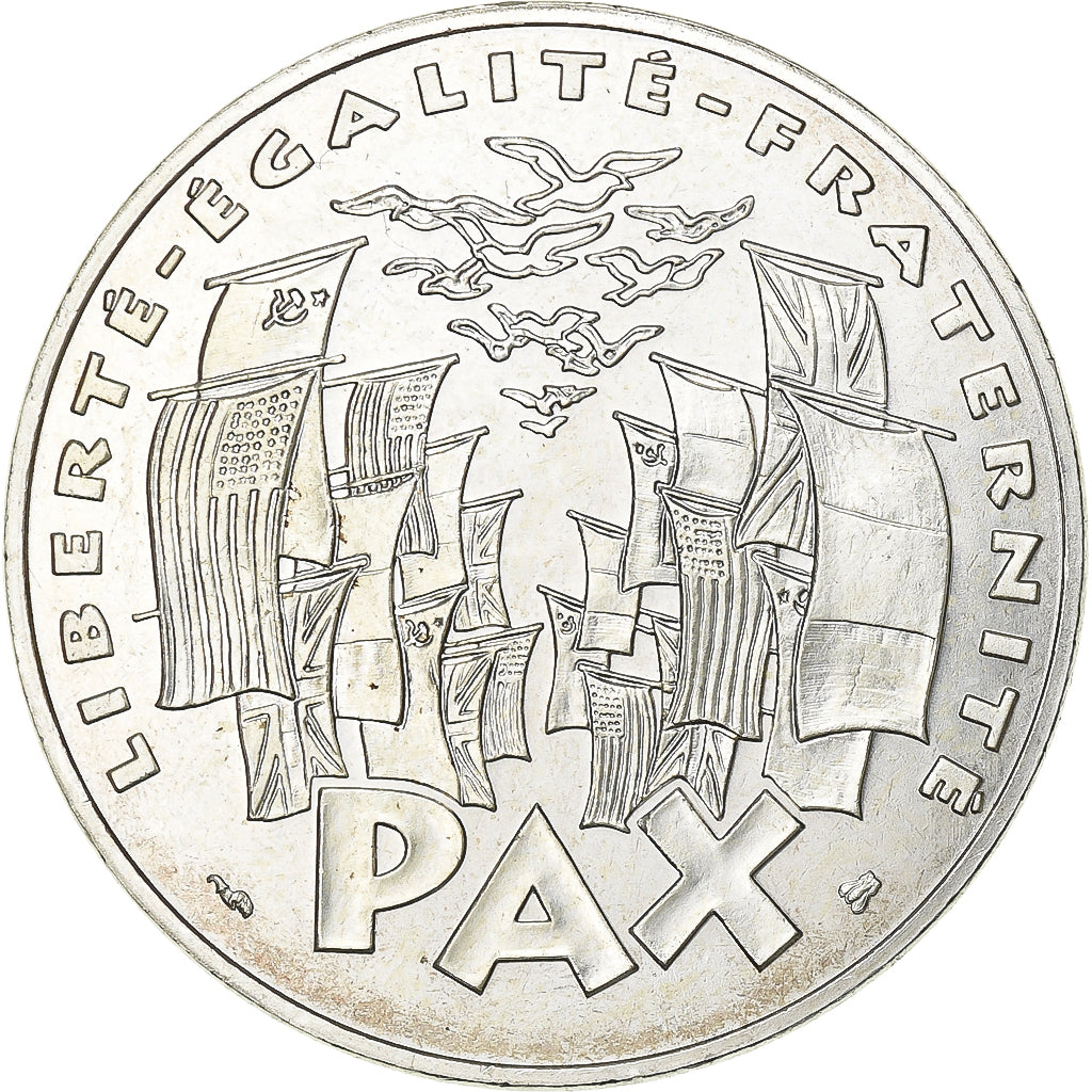 França, 100 Francs, 8 mai 1945, 1995, Prata, AU(55-58), Gadoury:952, KM:1116.1