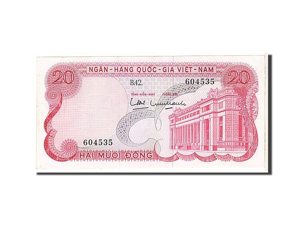 Banconote, Vietnam del Sud, 20 Dông, 1969, KM:24a, BB