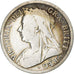 Great Britain, Victoria, 1/2 Crown, 1900, London, Silver, F(12-15), KM:782