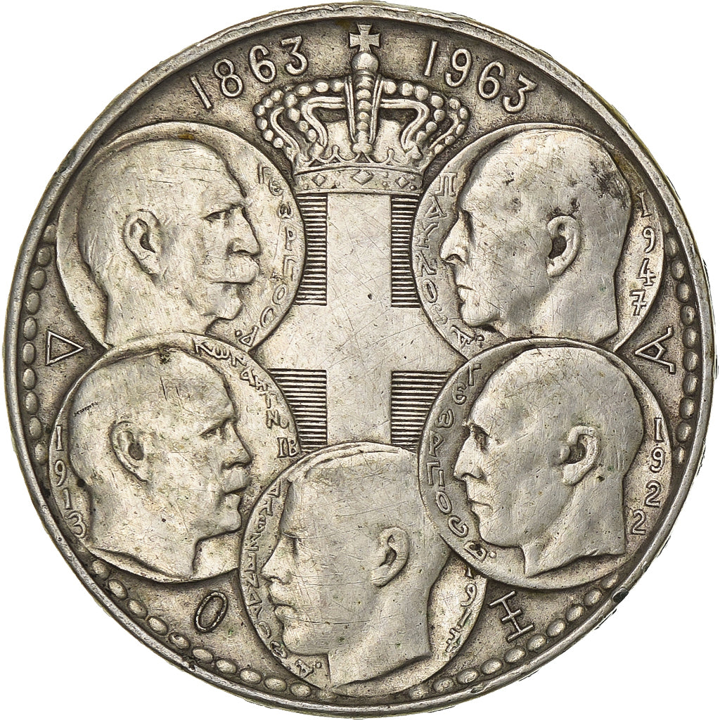 Griechenland, Pavel I, 30 Drachmai, 1963, Silber, S+, KM:86