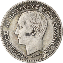 Münze, Griechenland, George I, 20 Lepta, 1874, Paris, S+, Silber, KM:44