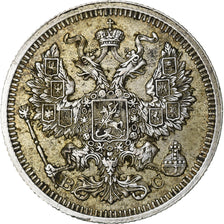 Russia, Nicholas II, 20 Kopeks, 1916, Silver, EF(40-45), KM:22a.2
