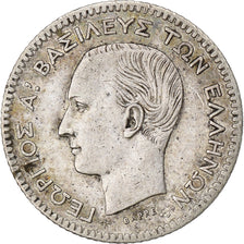 Münze, Griechenland, George I, 20 Lepta, 1874, Paris, S+, Silber, KM:44