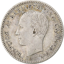 Moeda, Grécia, George I, 20 Lepta, 1874, Paris, VF(30-35), Prata, KM:44