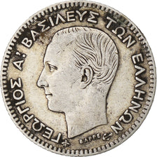 Moneta, Grecja, George I, 20 Lepta, 1874, Paris, VF(30-35), Srebro, KM:44