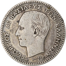 Grecia, George I, 20 Lepta, 1874, Paris, Plata, MBC, KM:44