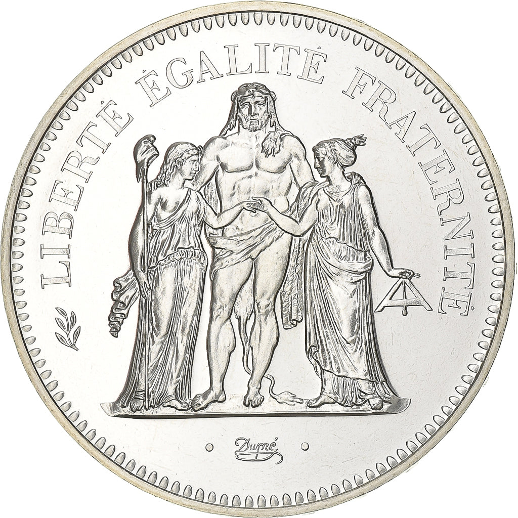 France, 50 Francs, Hercule, 1980, Paris, Silver, MS(63), Gadoury:882, KM:941.1