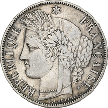France, Cérès, 5 Francs, 1870, Paris, VF(30-35), Silver, KM:818.1, Gadoury:742