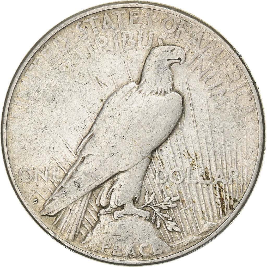 United States, Dollar, 1923, San Francisco, Silver, EF(40-45), KM:150