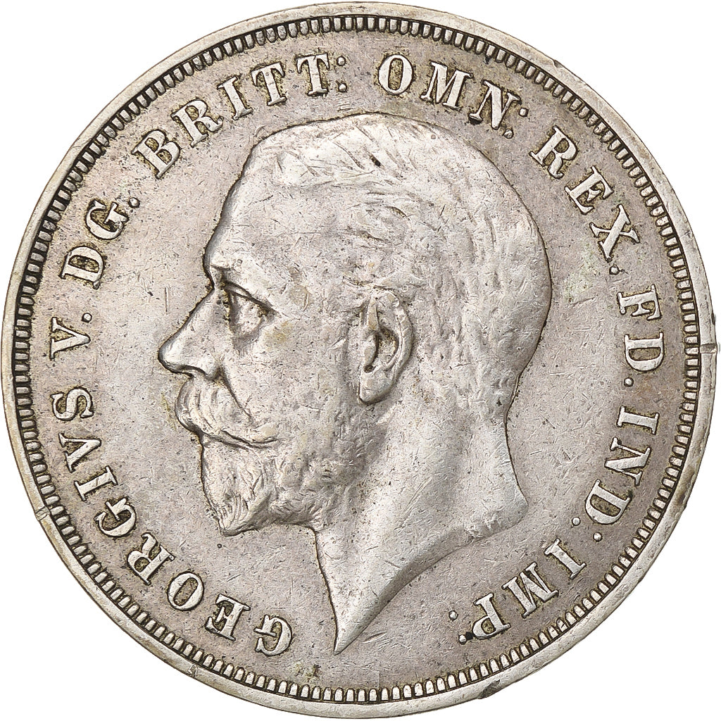 Moneta, Wielka Brytania, George V, Crown, 1935, AU(50-53), Srebro, KM:842