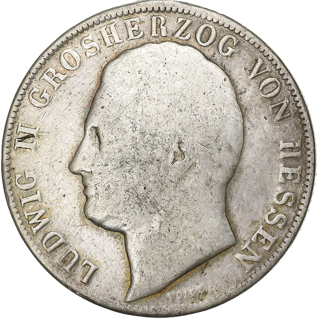 Germany, Grand duchy of Hessen-Darmstadt, Ludwig II, 1 Gulden, 1840, Silver