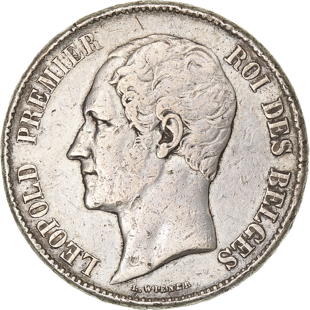 Belgium, Leopold I, 5 Francs, 5 Frank, 1849, Silver, VF(30-35), KM:17