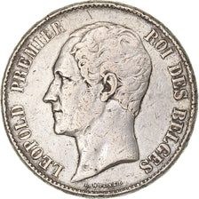 Belgium, Leopold I, 5 Francs, 5 Frank, 1849, Silver, VF(30-35), KM:17