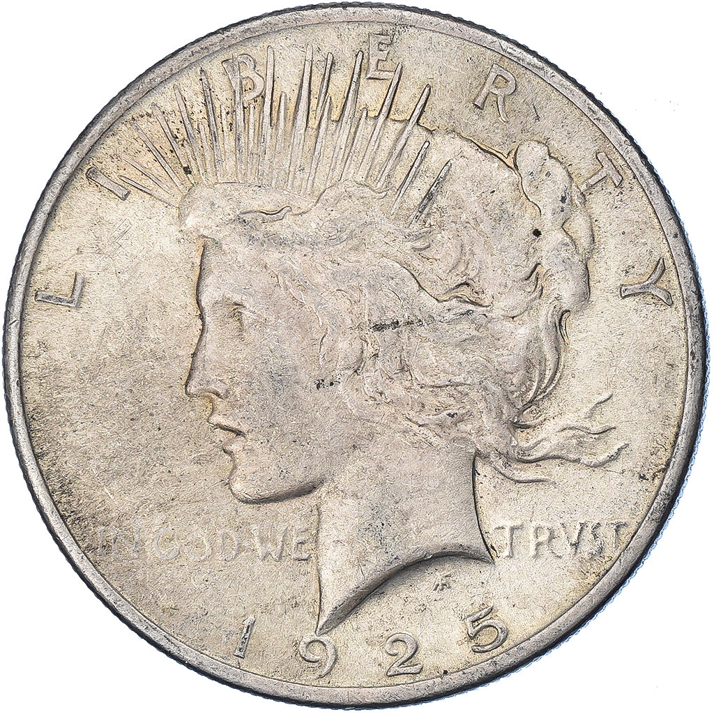 United States, Dollar, Peace Dollar, 1925, Philadelphia, Silver, VF(30-35)