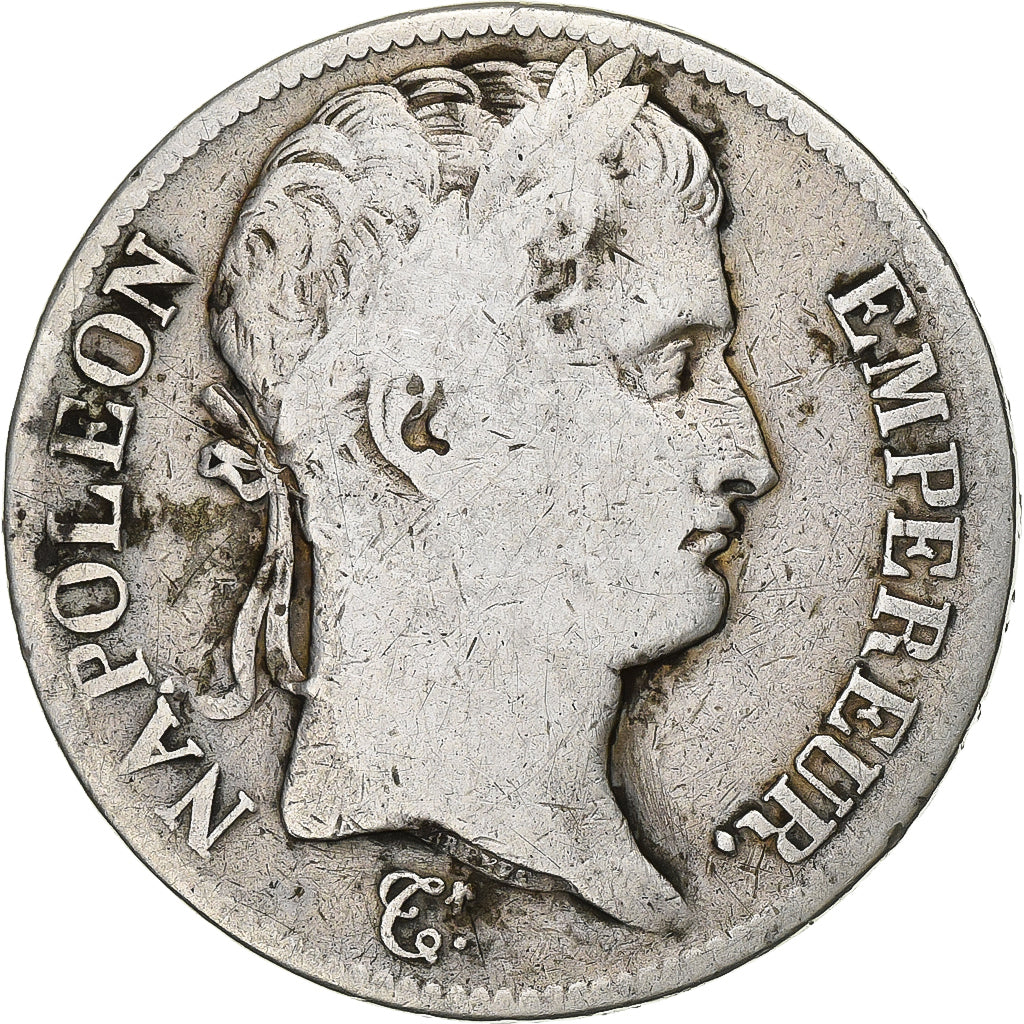Frankrijk, 5 Francs, Napoléon I, 1810, Paris, Zilver, FR, Gadoury:584, KM:694.1